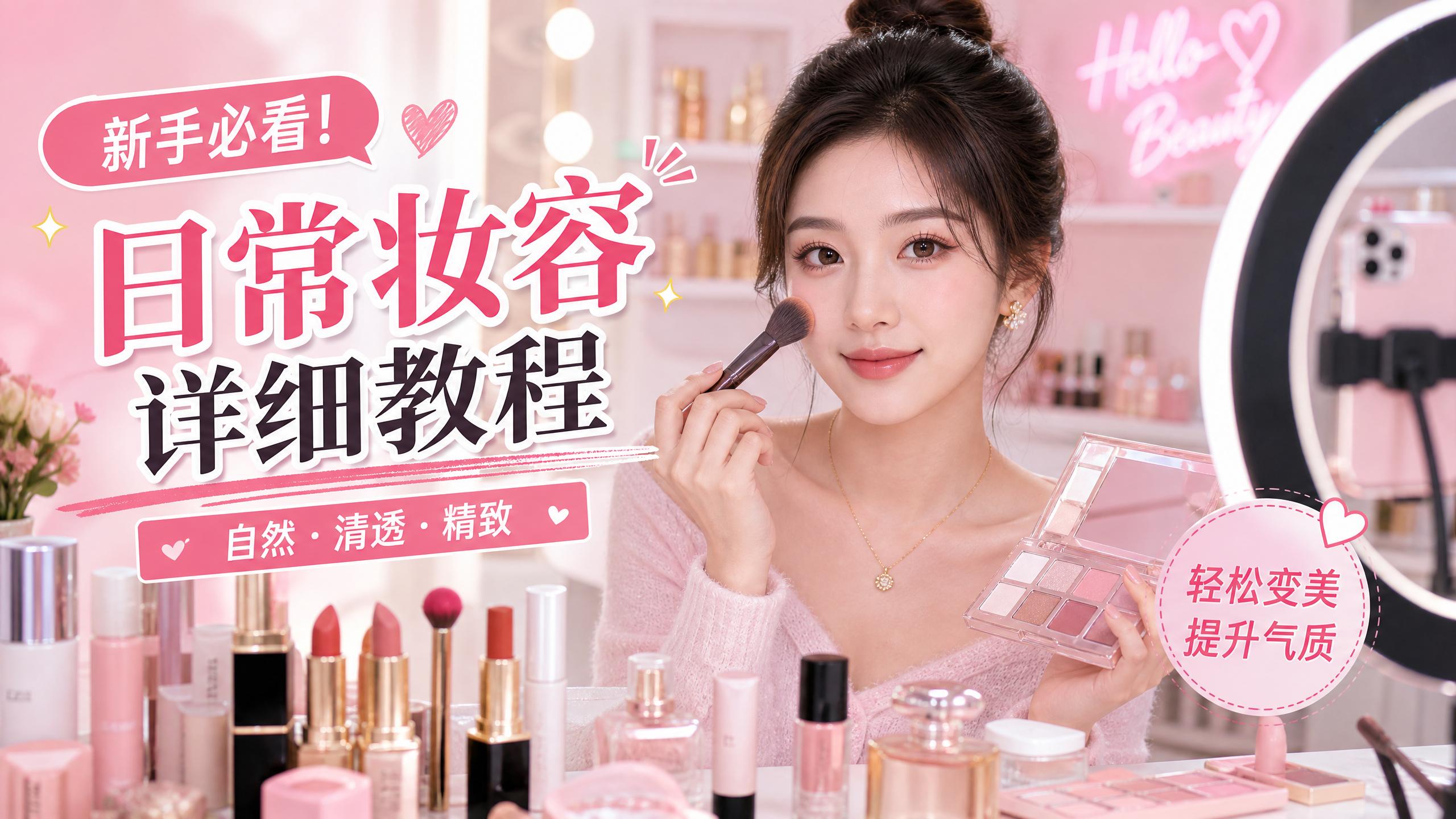 看片美妆视频教程-日常妆容